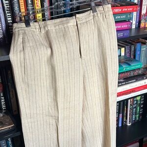 Ralph Lauren Cream Striped Women's Pants